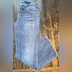 Women’s Aiko Mid Rise Silver Bootcut Jeans